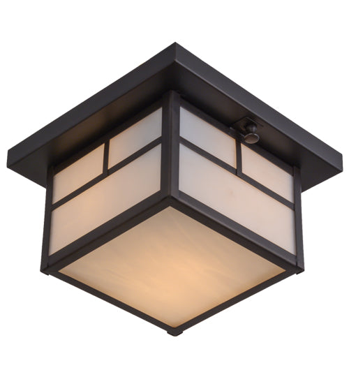 7"W Seneca "T" Mission Curved Arm Wall Sconce