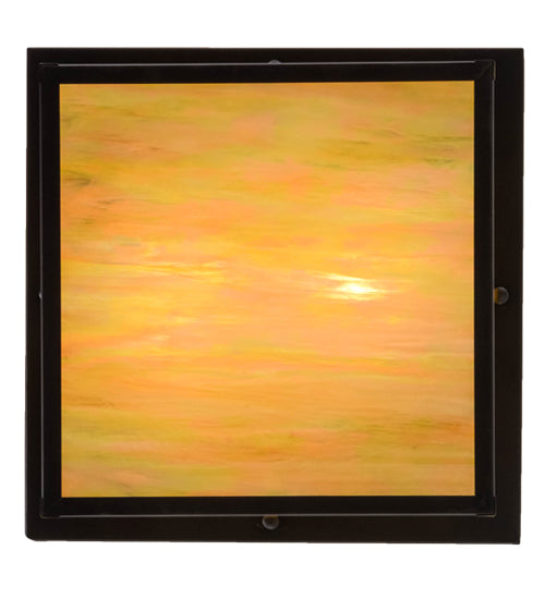 8"Sq Hyde Park "T" Mission Flushmount