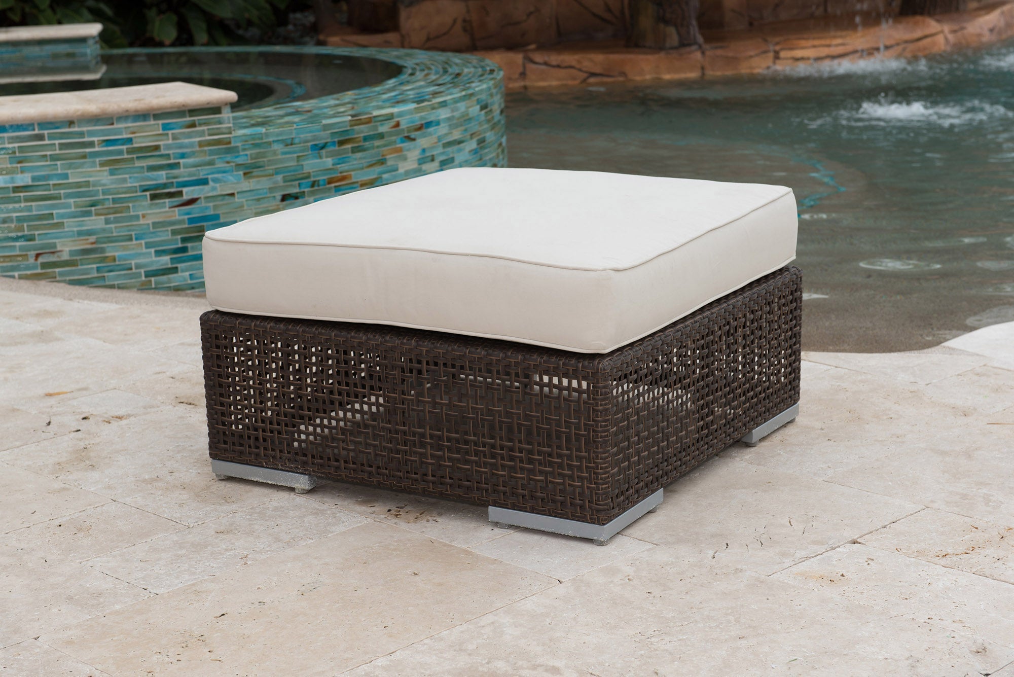 Atlantis Ottoman with Cushion