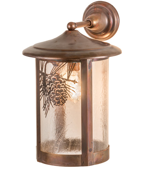 10"W Fulton Winter Pine Wall Sconce