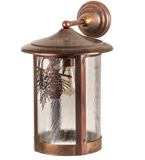 10"W Fulton Winter Pine Wall Sconce