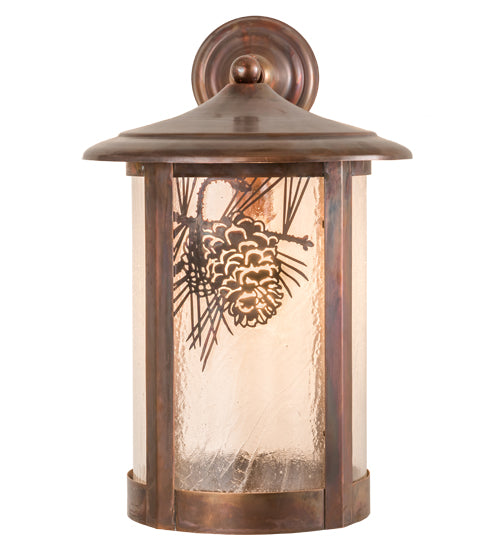 10"W Fulton Winter Pine Wall Sconce