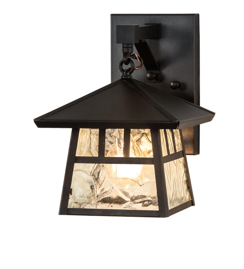 8" Square Stillwater Double Bar Mission Wall Sconce