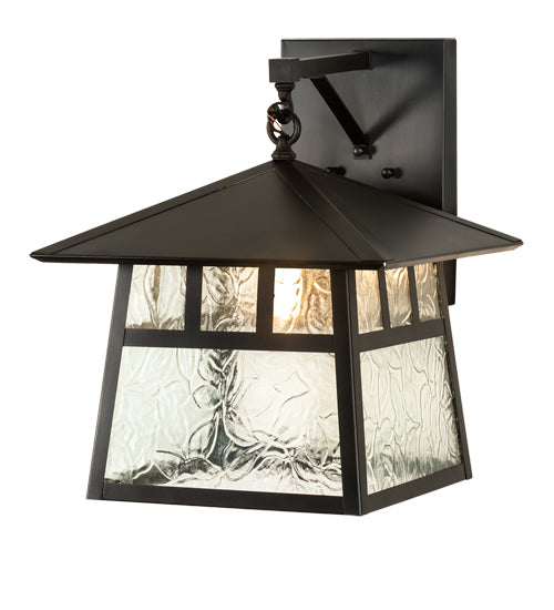 8"W Stillwater Winter Pine Hanging Wall Sconce