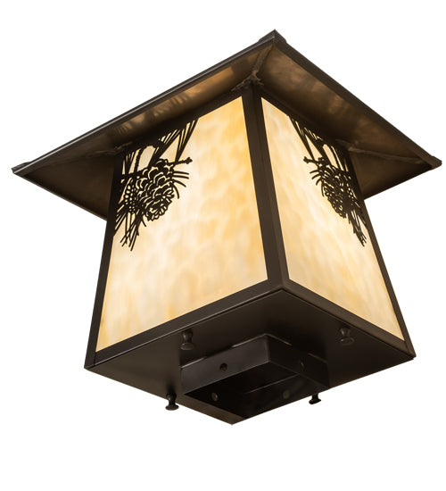 8" Wide Stillwater Double Bar Mission Straight Arm Wall Sconce