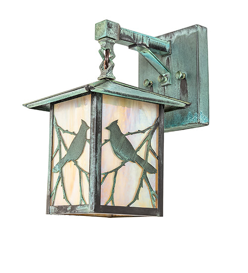 12" Square Stillwater Winter Pine Deck Light