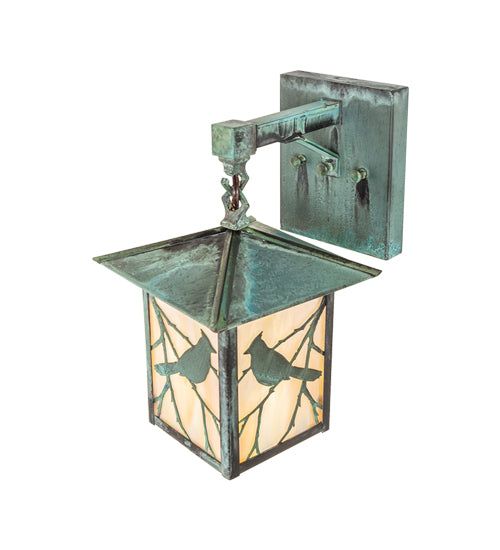 12" Square Stillwater Winter Pine Deck Light