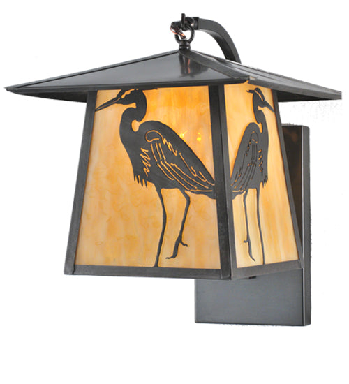 12"W Stillwater Deer Creek Curved Arm Wall Sconce
