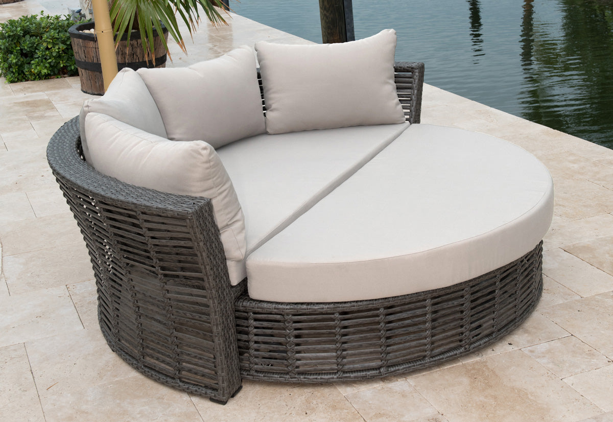 Panama Jack Graphite Canopy Daybed with Cushions