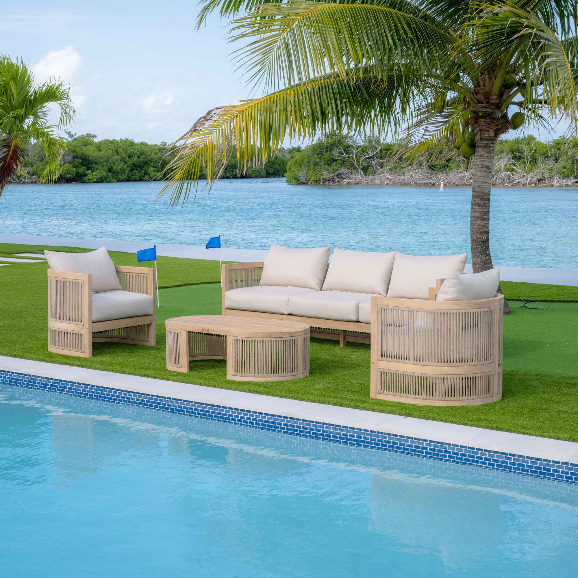 Panama Jack Cabo 4-Piece Sofa Seating Set