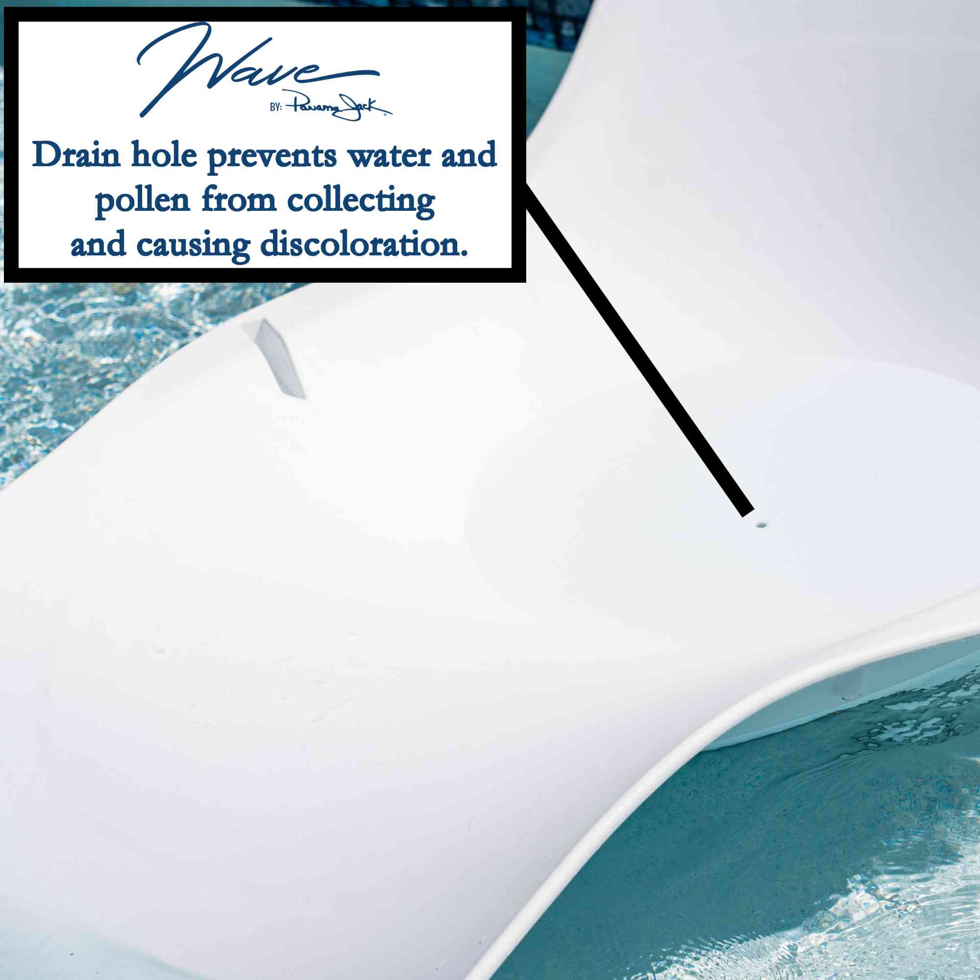 Panama Jack Wave Set of 4 Wave In-Pool Chaise Loungers