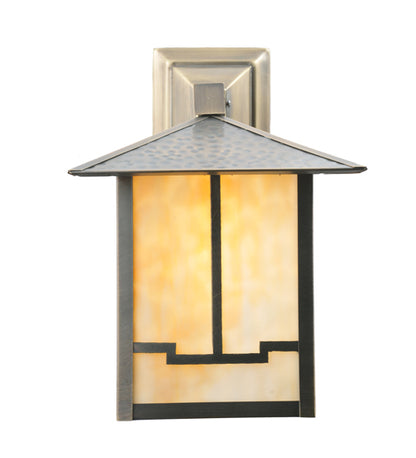 13"W Seneca Valley View Solid Mount Wall Sconce