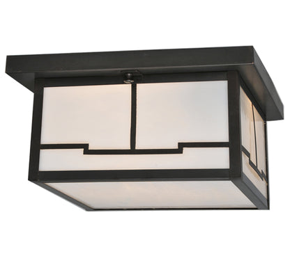 12" Square Hyde Park Valley View Flushmount
