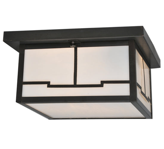 12" Square Hyde Park Valley View Flushmount