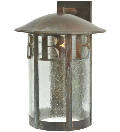 15" Wide Personalized RC/EC Solid Mount Wall Sconce
