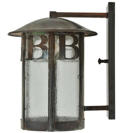 15" Wide Personalized RC/EC Solid Mount Wall Sconce