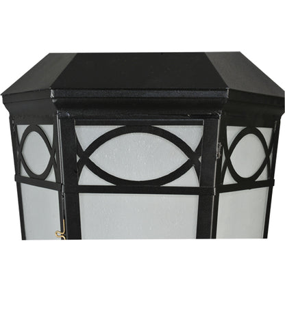 16"W Restored Taft 1 LT Lantern Post Mount