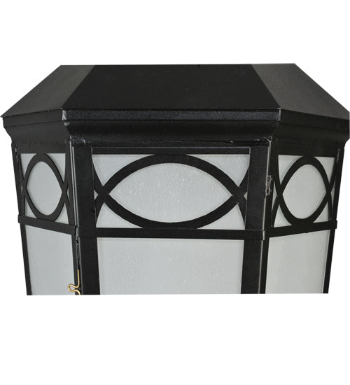 16"W Restored Taft 1 LT Lantern Post Mount
