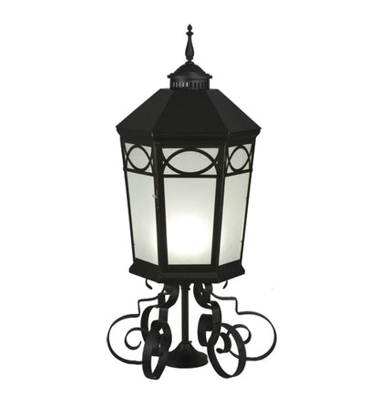 16"W Restored Taft 1 LT Lantern Post Mount