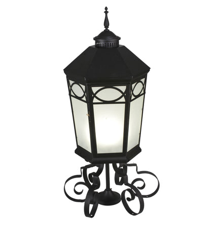 16"W Restored Taft 1 LT Lantern Post Mount