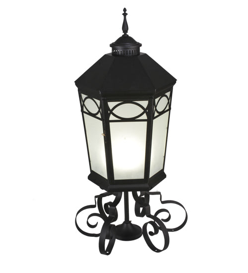 16"W Restored Taft 1 LT Lantern Post Mount