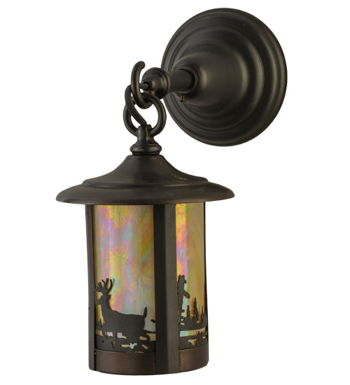 6" Wide Fulton Deer Creek Hanging Wall Sconce