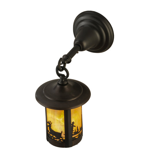 6" Wide Fulton Deer Creek Hanging Wall Sconce