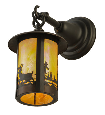 6" Wide Fulton Deer Creek Hanging Wall Sconce