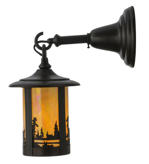 6" Wide Fulton Deer Creek Hanging Wall Sconce