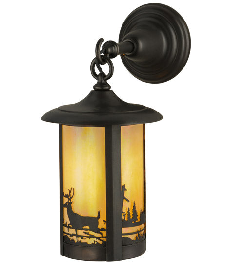 7.5" Wide Fulton Deer Creek Hanging Wall Sconce