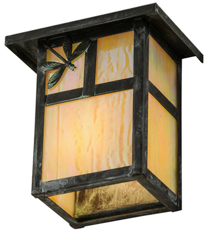6.5" Wide Hyde Park T Mission Dragonfly Wall Sconce