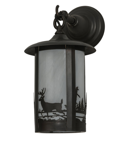 7" Wide Fulton Deer Creek Hanging Wall Sconce