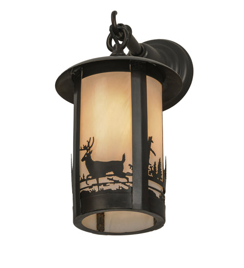 7" Wide Fulton Deer Creek Hanging Wall Sconce