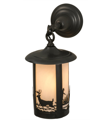 7" Wide Fulton Deer Creek Hanging Wall Sconce