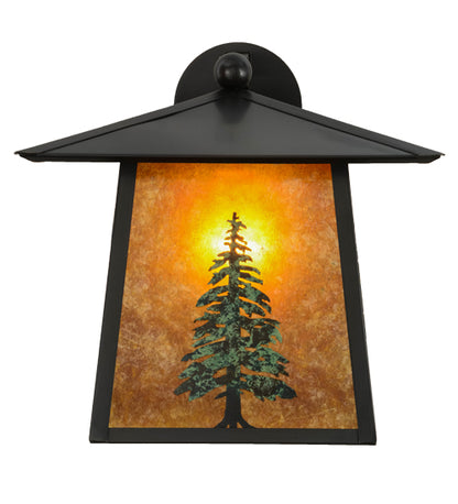 12"W Stillwater Tall Pine Solid Mount Wall Sconce