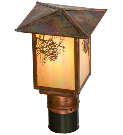 7"Sq Seneca Winter Pine Post Mount