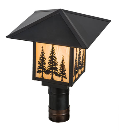 12"Sq Seneca Tall Pines Post Mount