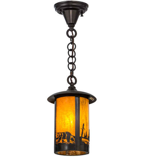 8" Wide Fulton Bear Creek Mini Pendant