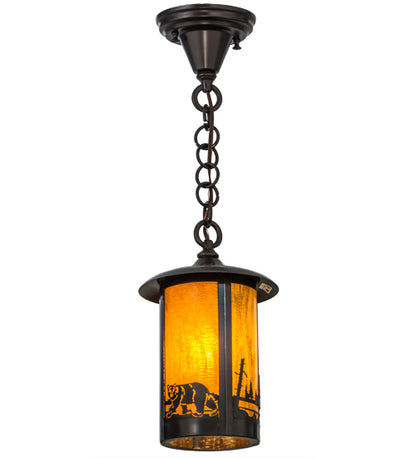 8" Wide Fulton Bear Creek Mini Pendant
