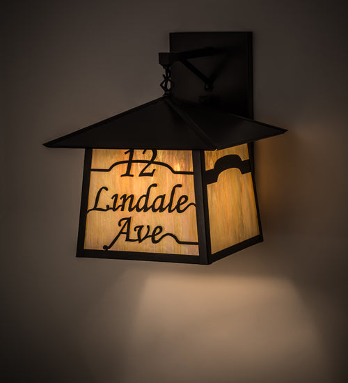 16" Wide Stillwater Personalized Wall Sconce
