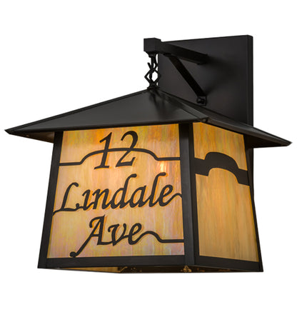 16" Wide Stillwater Personalized Wall Sconce