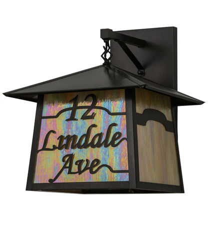 16" Wide Stillwater Personalized Wall Sconce