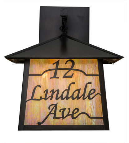 16" Wide Stillwater Personalized Wall Sconce