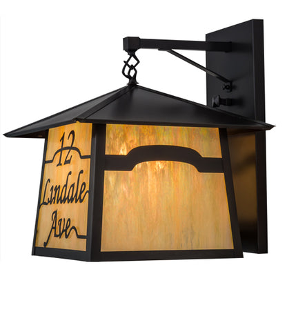 16" Wide Stillwater Personalized Wall Sconce