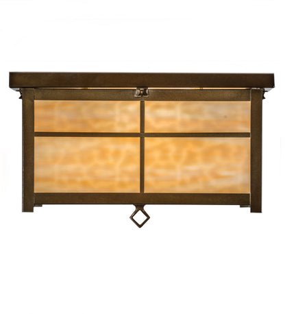 17"Sq Mission Flushmount