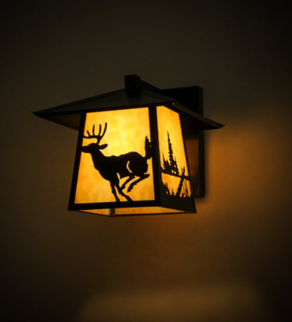 12" Wide Stillwater Lone Bear Wall Sconce