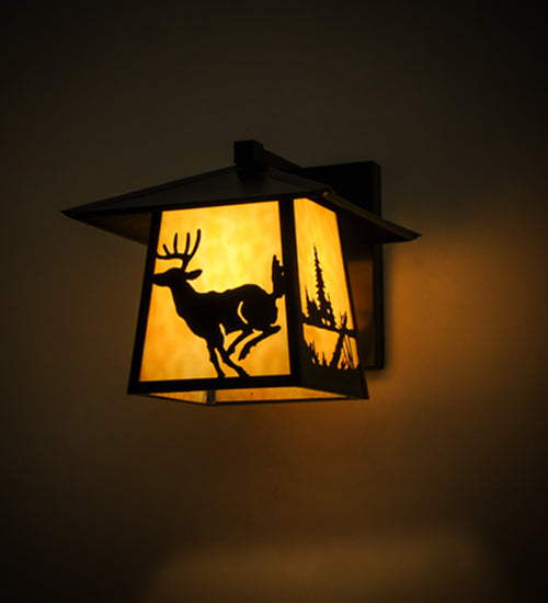 12" Wide Stillwater Lone Bear Wall Sconce