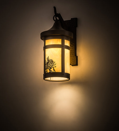 10"Wide Hyde Park "T" Mission Wall Sconce