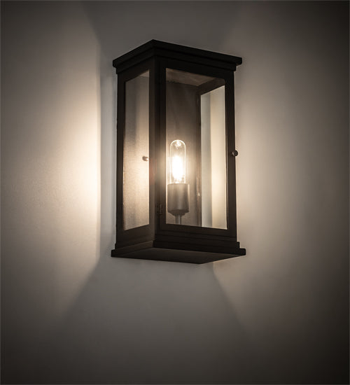 9" Wide Seneca Hill Top Curved Arm Wall Sconce