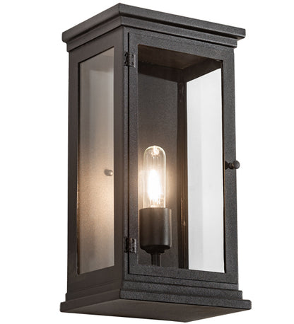 9" Wide Seneca Hill Top Curved Arm Wall Sconce